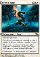 1x Prison Term MTG Shadowmoor NM Magic Regular