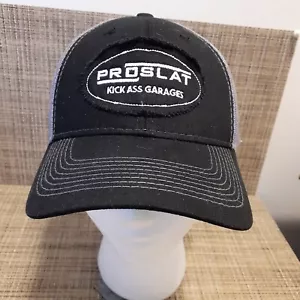 Pro Slate Kick A** Garages Baseball Cap Hat Snapback Black Gray Mesh By AJM - Picture 1 of 8