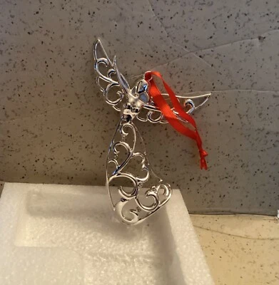 Lenox Brillo y Pergamino Ángel Cristal Adorno Nuevo en Caja Foto 1 de 2