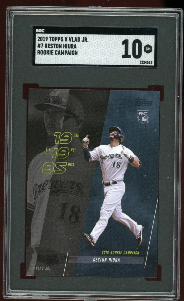 2019 Topps X Vlad Jr. "The Legend" Keston Hiura Rookie RC SGC 10 Gem Mint - Image 1 of 1