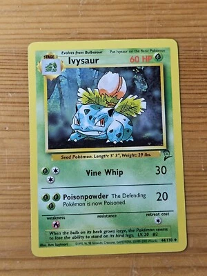 Pokémon TCG Ivysaur Base Set 2 44/130 Regular Unlimited Uncommon LP WOTC. - Image 1 of 2