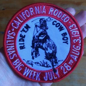RIDE 'EM COWBOY Salinas Big Week RODEO COLLECTORS PATCH - Picture 1 of 6