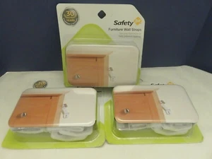 Safety 1st Furniture Wall Straps Lot of 3 - Picture 1 of 3