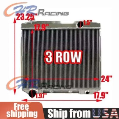 Radiador de aluminio 58 para Ford Fairlane Ranchero Edsel Mercury V8 1957-1959 Foto 1 de 4