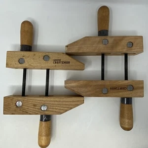 2 Craftsman SMALL Wood Screw Clamps -Opens up to 2 1/2" Very Small - Picture 1 of 11
