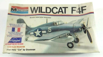 Monogram 6798 Modellino Aereo Vintage Wildcat F4F 1/48 Nuovo Abisso - Immagine 1 di 4