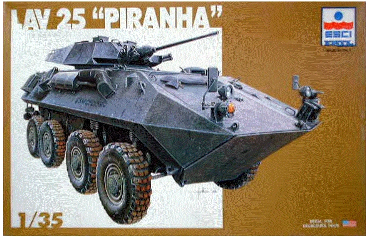 ESCI/ERTL LAV-25 Piranha 5033 VEICOLI MILITARI KIT IN PLASTICA - Immagine 1 di 1