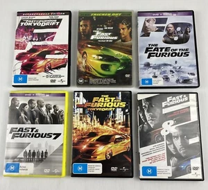 The Fast & The Furious DVD Bundle - 5 DVDs - See Desc For Titles - Region 4 - Picture 1 of 7