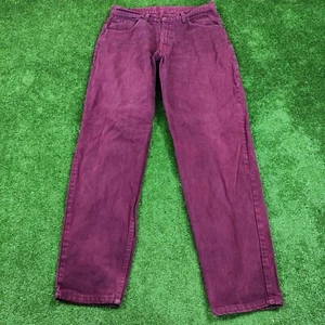 Vintage Levi's Jeans Mens 32 Straight Purple Red Casual Zip Fly 90s Rare Classic - Picture 1 of 13