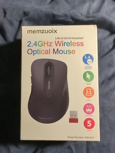 memzuoix 2.4G Wireless Mouse 1200 DPI Mobile Optical Cordless Mouse with USB ... - Picture 1 of 2
