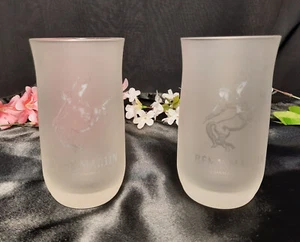 2 Remy Martin Cognac Champagne Centaur Stemless Frosted Glasses 8 oz Pair Set - Picture 1 of 7