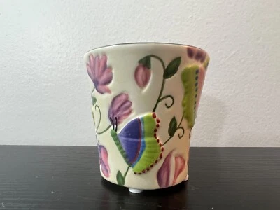 Yankee Candle Ceramic Spring Butterfly Floral Votive Candle Holder - Image 1 of 4