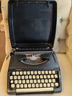 Brother Deluxe 220 portable typewriter with hard case for spares or repair