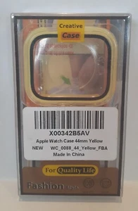 2 in 1 Apple Watch Case 44mm Yellow & Clear - Zdjęcie 1 z 3