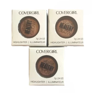 3er Set Covergirl Highlighter Vitalist Healthy Glow #3 Candlelight - Bild 1 von 6