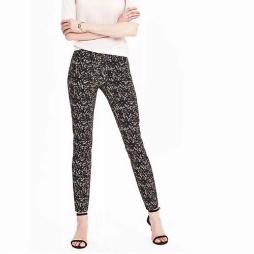Banana Republic Women Sloan-fit Ditsy Floral Slim Ankle Stretch Pant Size 12