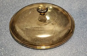 Corning Ware Pyrex Vision 624-C Replacement LID Only Brown Glass - Picture 1 of 3