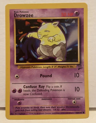 Drowzee 73/130 Common Base Set 2 Pokemon TCG NM - Image 1 of 4