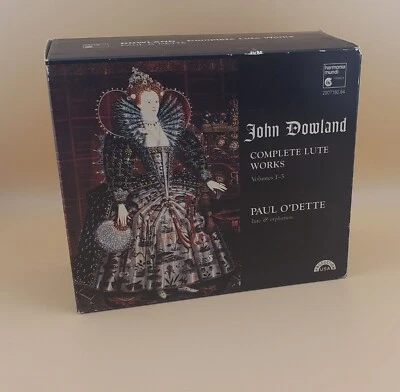 John Dowland Complete Lute Works artist Paul O'Dette five CDs cond VG - Image 1 of 4