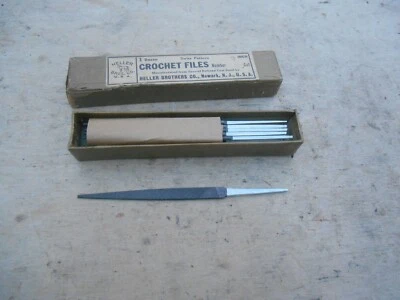 Heller 3" crochet file, 00 cut, New, price is for one