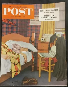 Richard Sargent Sleeping In, Saturday Evening Post (Cover Only) 1954 - Picture 1 of 2