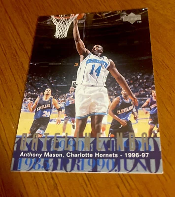1996-97 Upper Deck #326 Anthony Mason Charlotte Hornets - Image 1 of 2