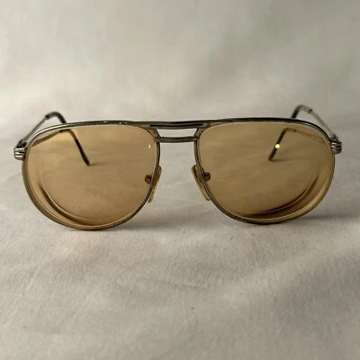 复古 Marchon Marcolin 916/m2 男式眼镜框意大利制造 58 - 15 — 第 1/4 张图片