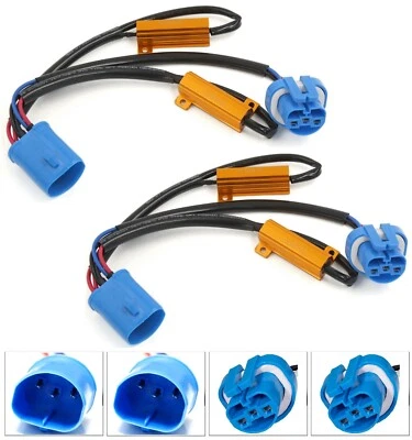 Wire HID Resistor Canceler Error Decoder 9004 HB1 Head Light CANbus Flickering - Image 1 of 4