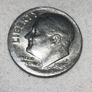 1985-P 10C Roosevelt Dime Error Strike - Picture 1 of 3