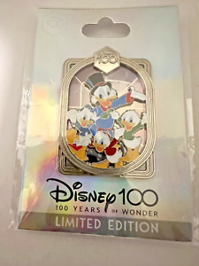 Disney DEC Scrooge McDuck and Nephews Celebrating 100 Years of Wonder Pin LE 400