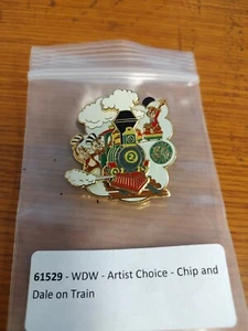 WDW - Artist Choice - Chip and Dale on Train Pin~LE 1500~2008~Pin# 61529~NEU! - Bild 1 von 3