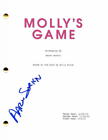 AARON SORKIN SIGNED AUTOGRAPH MOLLY'S GAME FULL MOVIE SCRIPT - JESSICA CHASTAIN