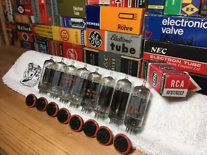 8x ClearTop DGetter 6FQ7 6CG7 RCA USA /VintageWarmAudioTubes /Grail + Marantz - Picture 1 of 17