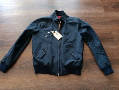 Baracuta 男式 G9 Harrington 夹克海军蓝 38 全新带标签  — 第 1/4 张图片