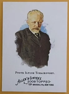 Tarjeta Topps Allen & Ginter de Pyotr Chaikovsky, 2008, ¡guau! - Imagen 1 de 1