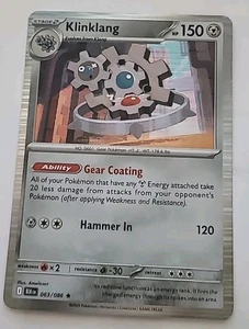 Klinklang HP 150 2025 Holo Pokémon Card No 063/086  - Picture 1 of 1
