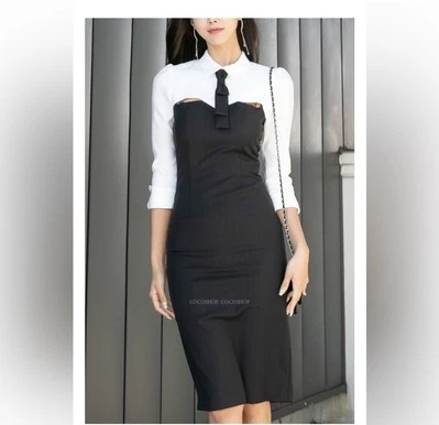 Sexy black white dress - Image 1 of 3