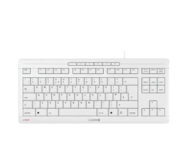 Cherry Stream USB Wired Keyboard TKL UK Layout  QWERTY - Grey  (JK-8600GB-0) - Image 1 of 4