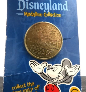 2001 Disneyland Medallion Collection Coins - Tarzan's Treehouse NIP - Picture 1 of 4