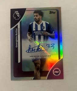2025-26 Topps EPL Premier League Brighton Georginio Rutter Auto Foil - Picture 1 of 2