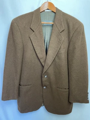 HUGO BOSS Easy Line Mens Wool Angora Blazer Sport Coat 38R Brown Made in Germany - Image 1 of 4