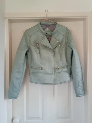 Women's Biker-Style Leather Look Jacket - Image 1 of 4