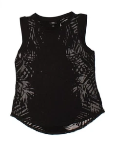 MOSSIMO Womens Vest Top UK 10 Small Black Rayon CQ12 - Picture 1 of 2