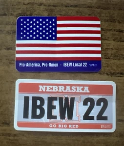 IBEW Stickers - Two "Local" Stickers Set #12 - (Sent between card) - Picture 1 of 2
