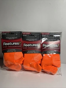 6X Füße! High Performance Light Cushion No Show Tab Orange -XL Neu Versiegelt - Bild 1 von 3