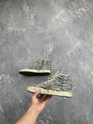 Zapatillas altas Golden Goose Deluxe Brand Francy para mujer con estampado de cebra talla 39 Foto 1 de 4