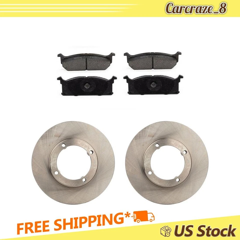 Front Brake Pads and Rotors Kit for Geo Metro 1.0L 1989 1990 1991 1992 1993 1994 - Image 1 of 4
