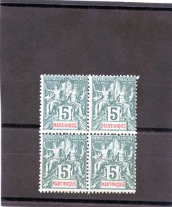 MARTINIQUE Sc 35 (YT 34)**CUATRO BLOQUES FINOS $64 - Imagen 1 de 1