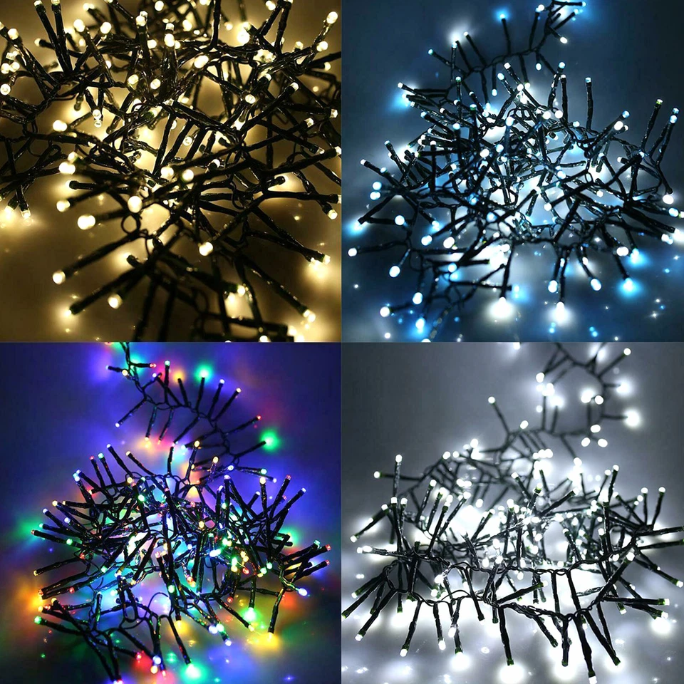 2000 LED Cluster Lights 26m Christmas Lighting Indoor Outdoor Memory Timer - Image 1 of 1
