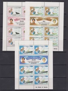 1981 Royal Wedding Charles & Diana MNH Stamp Sheetlets St Vincent Grenadines - Picture 1 of 1
